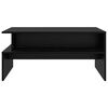 vidaXL Couchtisch Schwarz Eichen-Optik 90 x 55 x 42,5 cm Holzwerkstoff
