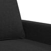 vidaXL 2-Sitzer-Sofa Schwarz 120 cm Stoff
