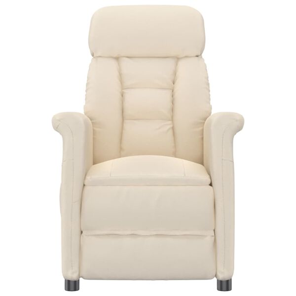vidaXL Massagesessel Beige Mikrofasergewebe