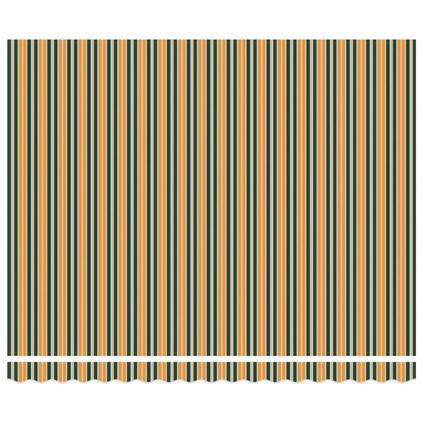 vidaXL Markise Grün und Gelb 350 x 250 x 165 cm