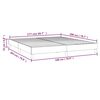 vidaXL Boxspringbettgestell Hellgrau 180x200 cm Stoff