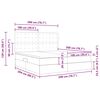 vidaXL Aufbewahrungsbett mit Matratze Hellgrau 200 x 200 cm Samt