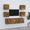 vidaXL 6-tlg. TV-Schrank-Set R&auml;uchereiche Holzwerkstoff