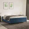 vidaXL Boxspringbettgestell Dunkelblau 180x200 cm Samt