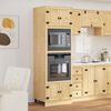 vidaXL Schrank mit Regal Honig 66 x 58 x 207 cm Massives Kiefernholz