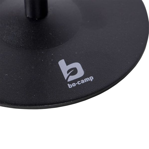 Bo-Camp LED-Solar-Tischleuchte Harter Schwarz