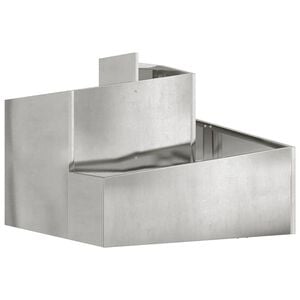 vidaXL Garten-Pflanzgef&auml;&szlig; Silber 60 x 60 x 50 cm Verzinkter Stahl