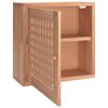 vidaXL Wandschrank 42x18x42 cm Massivholz Nussbaum