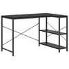 vidaXL Computertisch Schwarz 110x72x70 cm Holzwerkstoff