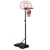 vidaXL Basketballst&auml;nder Wei&szlig; 216-250 cm Polyethylen