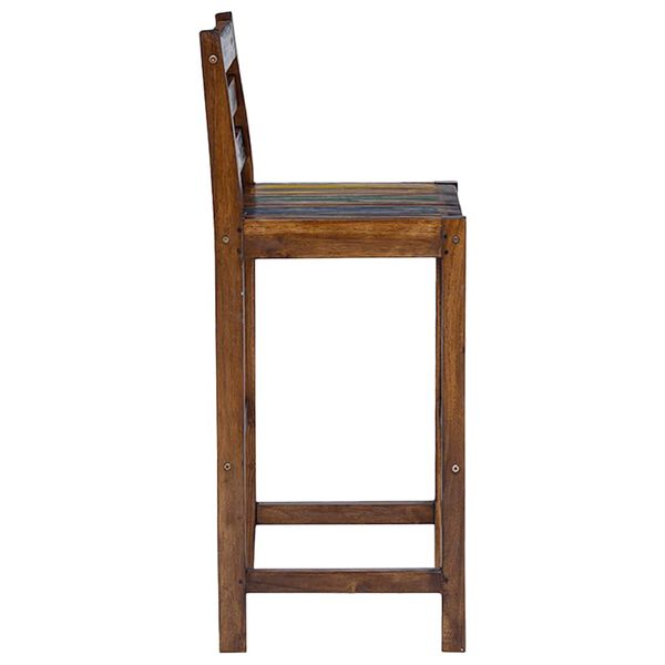 vidaXL Barhocker 2 Stk. Altholz