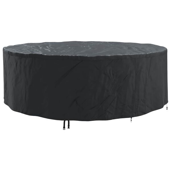 vidaXL Gartenm&ouml;belabdeckung Schwarz 279 x 279 x 105 cm 210D-Gewebe