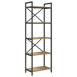 vidaXL B&uuml;cherregal 5 Ebenen 56 x 34 x 171 cm Holzwerkstoff