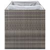vidaXL Pflanzkübel Grau 157x80x80 cm Poly Rattan