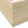 vidaXL Bettgestell Sonoma-Eiche 90x200 cm Holzwerkstoff