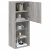 vidaXL TV-Schrank mit LED-Leuchten Grau Sonoma 40,5x30x102 cm