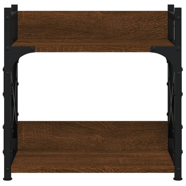 vidaXL Druckerständer 2 Ablagen Braun Eichen-Optik 40x20x40 cm