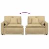 vidaXL Modulares Sofa Endmodul mit Armlehne Kissen Graugrün 100cm