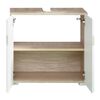 Trendteam Waschbeckenunterschrank Set-One Wei&szlig; & San Remo Eichen-Optik