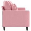 vidaXL 3-Sitzer-Sofa Rosa 180 cm Samt