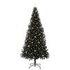 vidaXL Weihnachtsbaum mit 300 LEDs mit St&auml;nder Schwarz 240 cm PVC