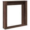 vidaXL Kaminumrandung Braun Eichen-Optik 100x20x100 cm Holzwerkstoff