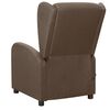 vidaXL Massagesessel Taupe Stoff