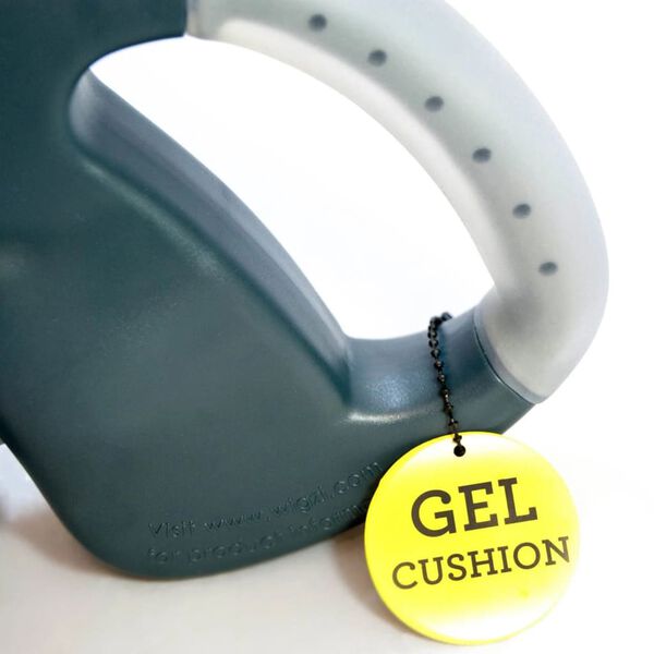 Wigzi Rollleine f&uuml;r 2 Hunde 3,0 Gel Grau