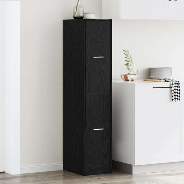 vidaXL Apothekerschrank Schwarze Eiche 30 x 41 x 144,5 cm Holzwerkstoff