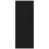 vidaXL Wandschrank 2 pcs Schwarz Eichen-Optik 69,5 x 34 x 90 cm