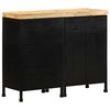 vidaXL Sideboard mit 3 Schubladen und 2 T&uuml;ren Raues Mangoholz