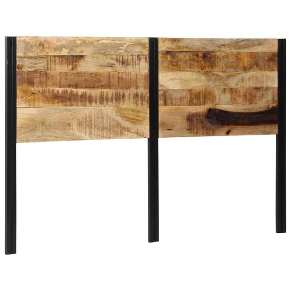 vidaXL Kopfteil 160 cm Massivholz Mango und Eisen