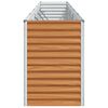 vidaXL Hochbeet Hellbraun 485 x 50 x 68 cm Verzinkter Stahl