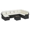 vidaXL Gartensofa-set 9 stk. Poly Rattan