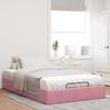 vidaXL Ottoman-Bett ohne Matratze Rosa 120x200 cm Samt