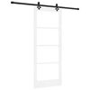 vidaXL Schiebet&uuml;r ORKDAL Wei&szlig; und Schwarz 83 x 202 cm
