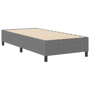 vidaXL Plattformbettgestell Hellgrau 80 x 200 cm Cordstoff