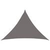 vidaXL Sonnensegel 7 x 5 x 5 m HDPE Dreieckig Hellgrau