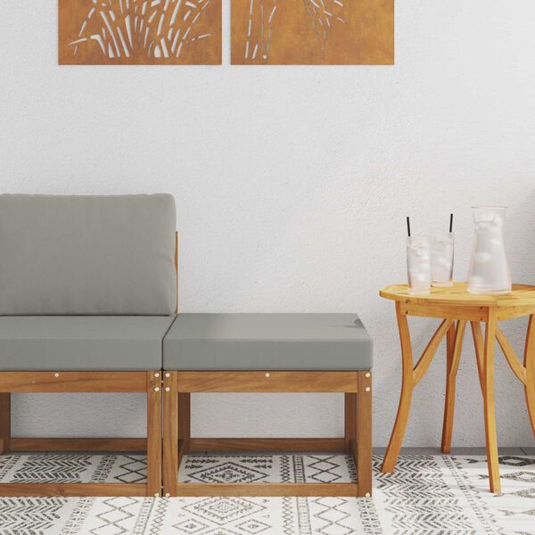 vidaXL Outdoor-Fu&szlig;hocker Massivholz Akazie Natur