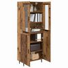 vidaXL Highboard 2 pcs Altholz Holzwerkstoff
