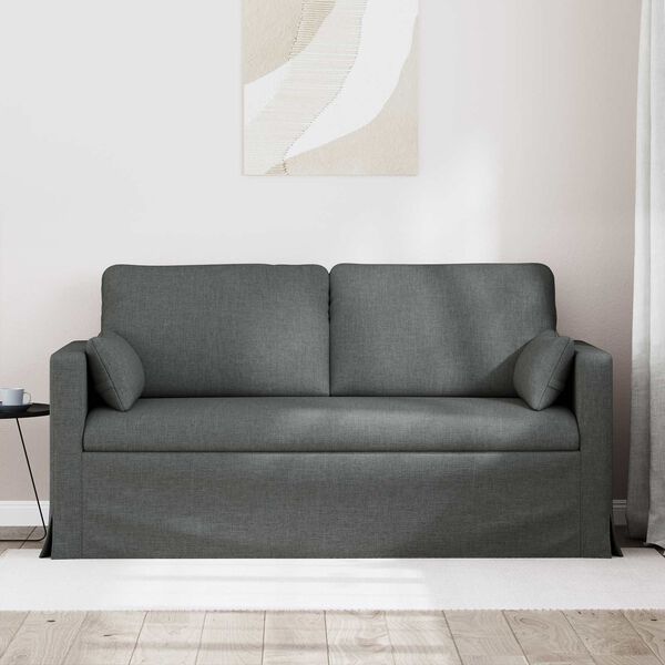 vidaXL Sofa Dunkelgrau Gesamtabmessungen: 158 x 78 x 80 cm (B x T x H)