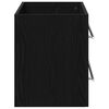 vidaXL Waschbeckenunterschrank Schwarz Eichen-Optik 100x38,5x48 cm