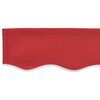 vidaXL Markisen-Ersatzstoff Rot 350 x 250 cm Segeltuch
