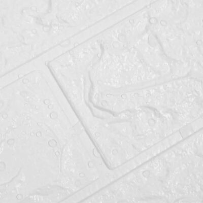 vidaXL 3D Tapete Ziegelstein Selbstklebend 20 Stk. Weiß
