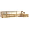 vidaXL Outdoor-Sofagarnitur 5 pcs Wei&szlig; Massivholz Akazie