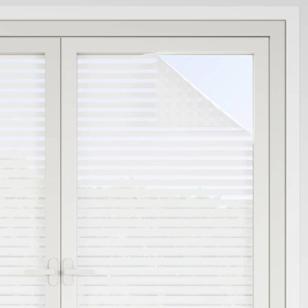 vidaXL Fensterfolie Matt Streifenmuster 90x500 cm PVC