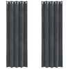 vidaXL Verdunkelungsvorh&auml;nge 2 pcs Hellgrau 140 x 245 cm Samt