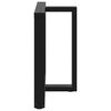 vidaXL Esstischbeine T-Form 2 Stk. Schwarz 100x35x(72-73) cm Stahl