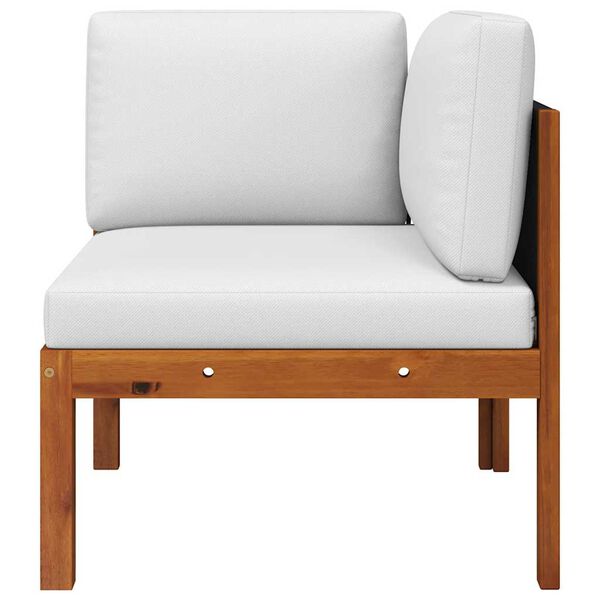 vidaXL 2-teiliges Garten-Lounge-Set mit Kissen Holz Akazie & Seil