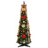 vidaXL K&uuml;nstlicher Weihnachtsbaum mit 50 LEDs Gr&uuml;n 125 cm PVC